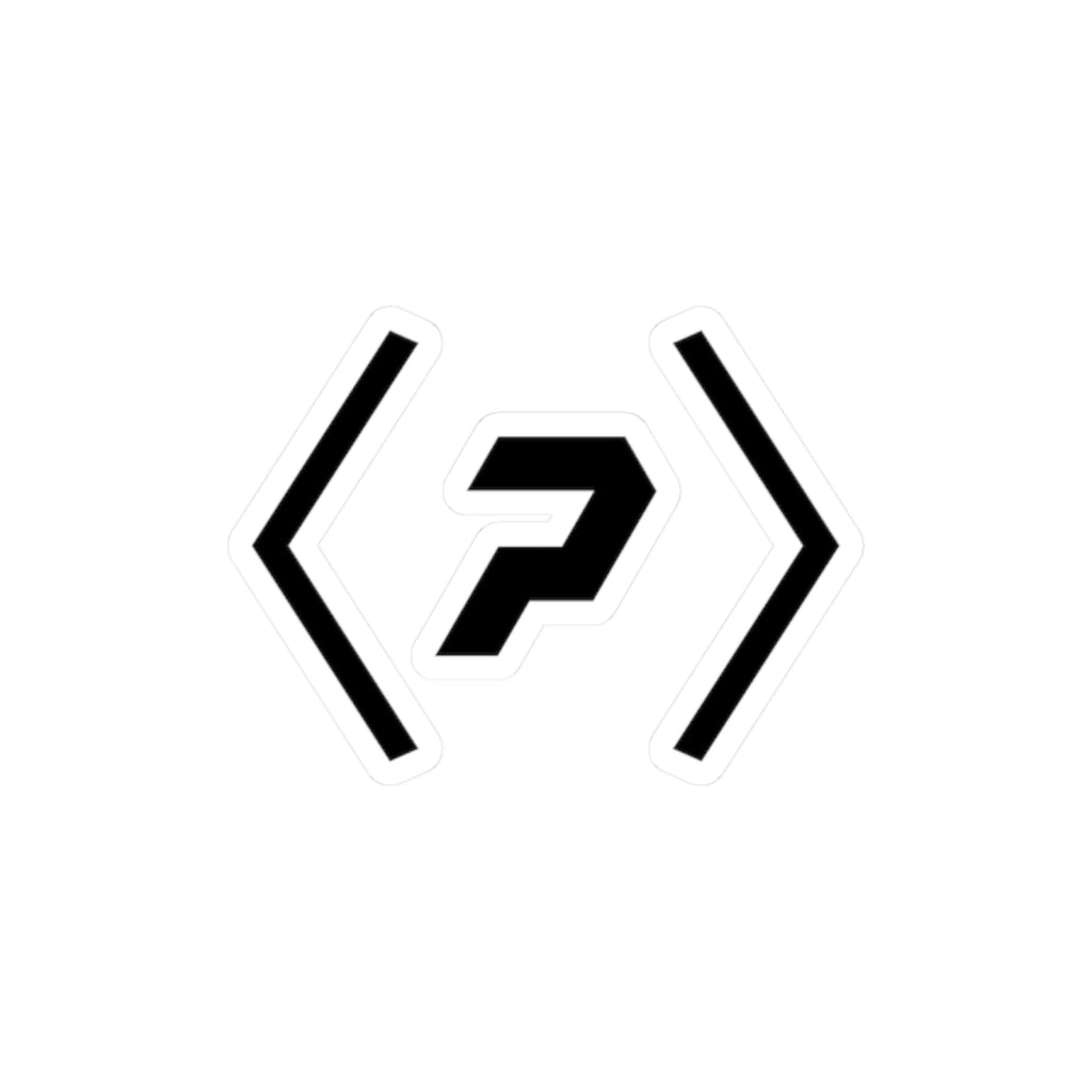 Black-and-white PREDICTABLE official logo sticker on a white background.