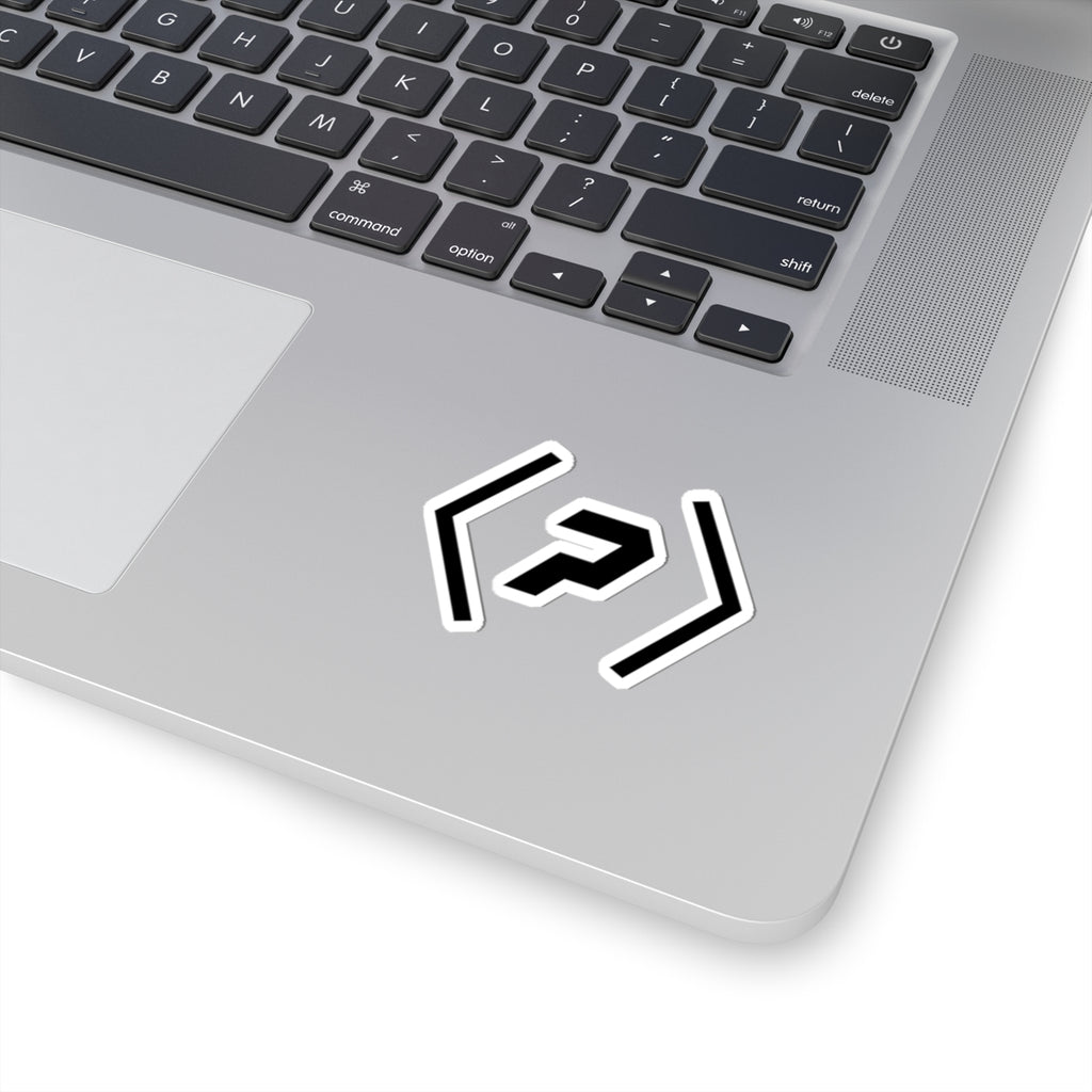 PREDICTABLE official logo sticker on a silver laptop.