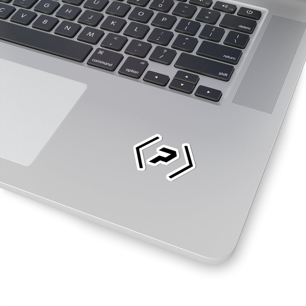 PREDICTABLE official logo sticker on a silver laptop.