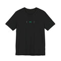 Front of the black PREDICTABLE ABLE (Stealth) Unisex Tee showing the chest graphic.