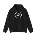 Front of the black PREDICTABLE Official Logo Hoodie showing the chest graphic.